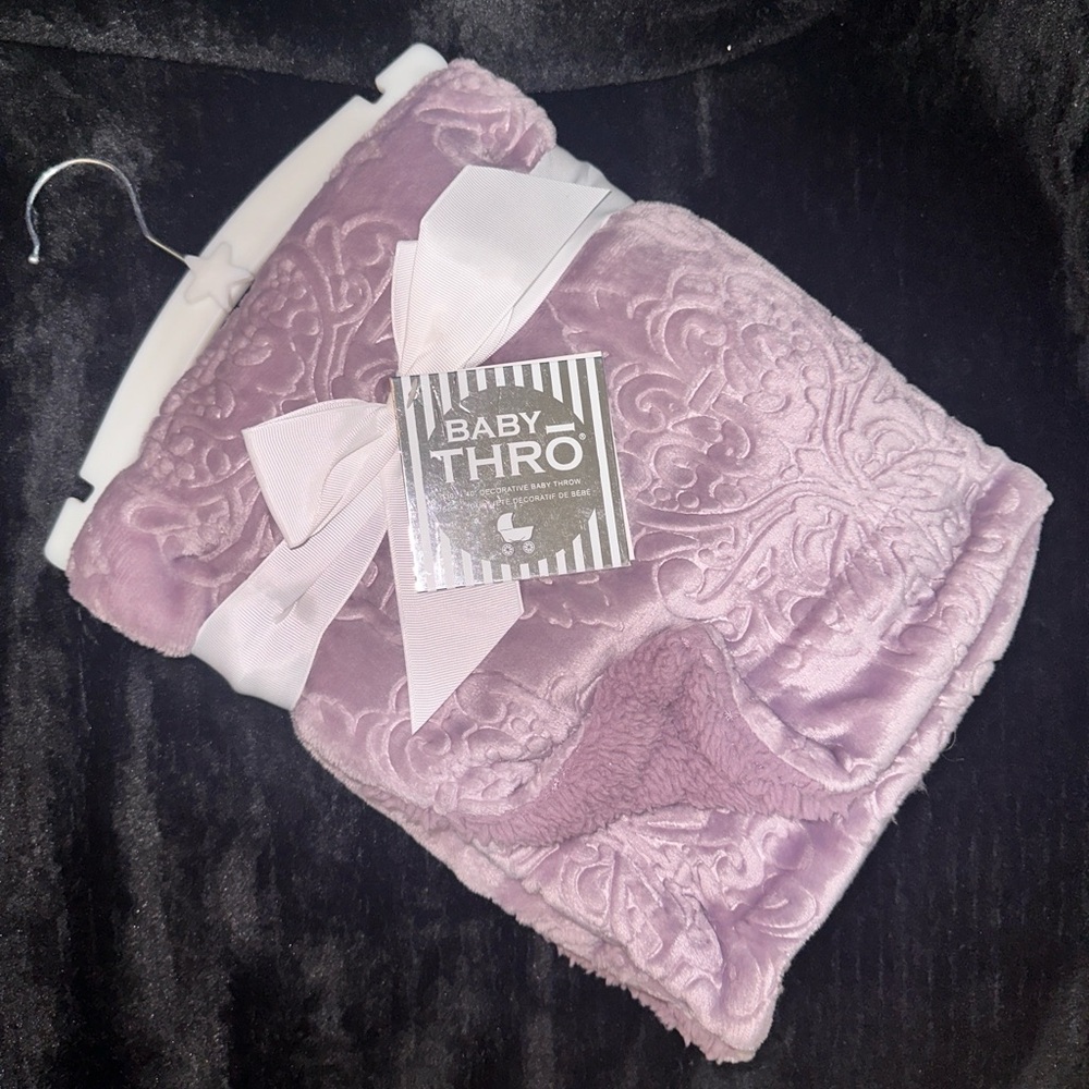NWT Lavender Baby Throw Blanket